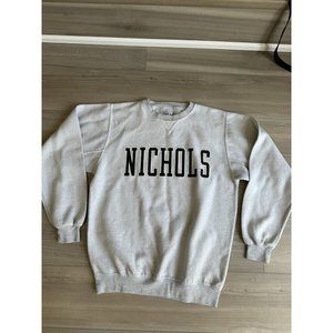 Vintage Gear For Sports Gray Grey Nichols-College Sweatshirt Crewneck Mens‎ Sz M